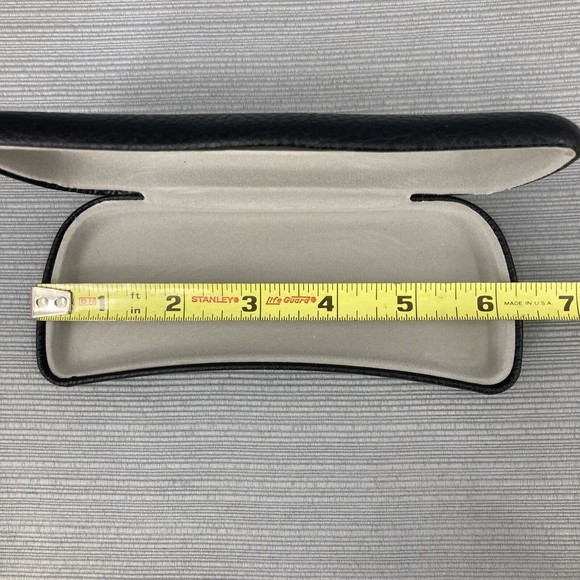 Toscani Pebbled Black Hard Clamshell Eyeglasses Sunglasses Case - Picture 6 of 8